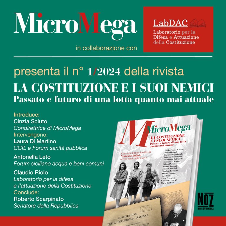 Presentazione nuovo numero di MicroMega